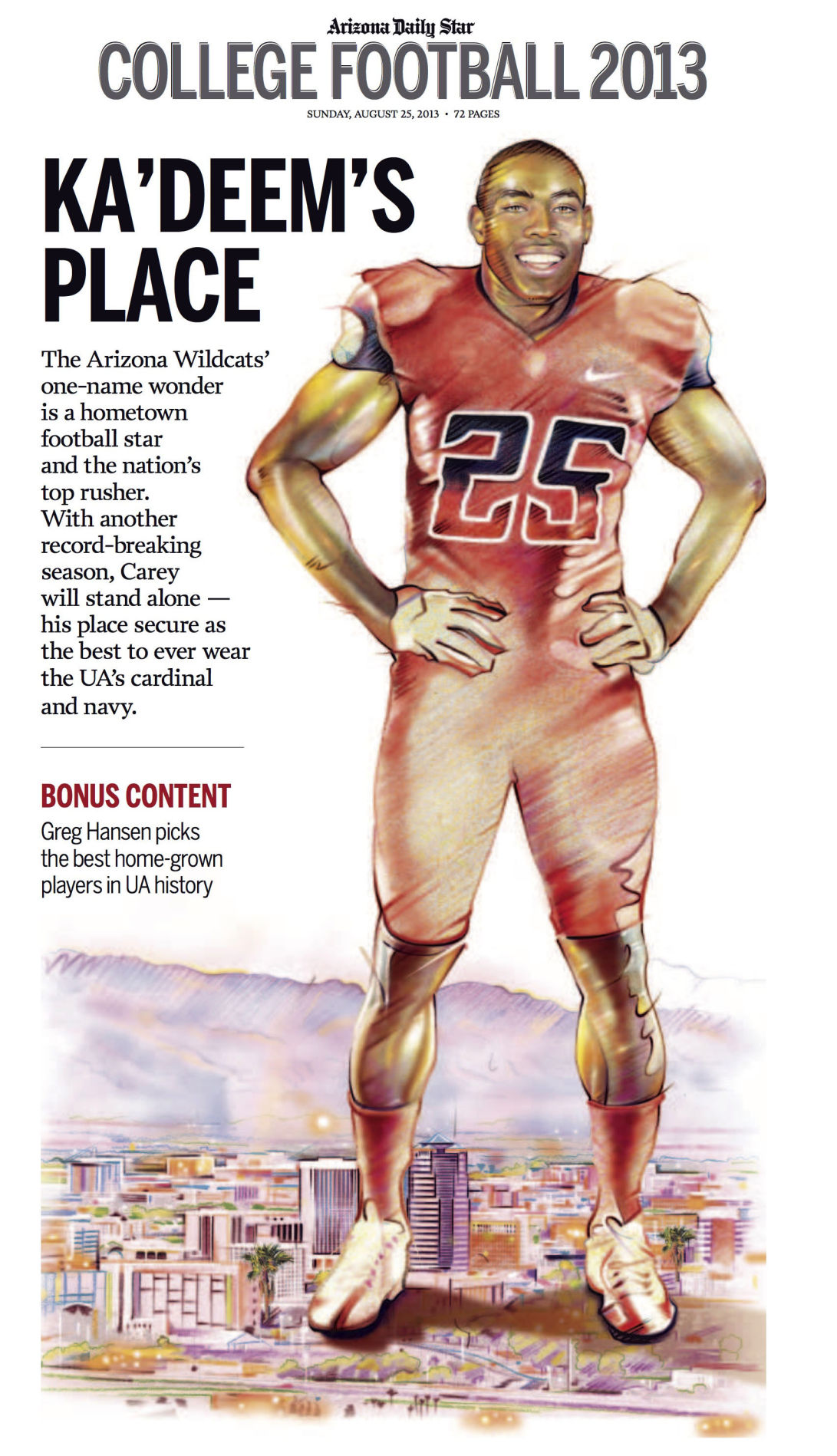 College football special section cover
